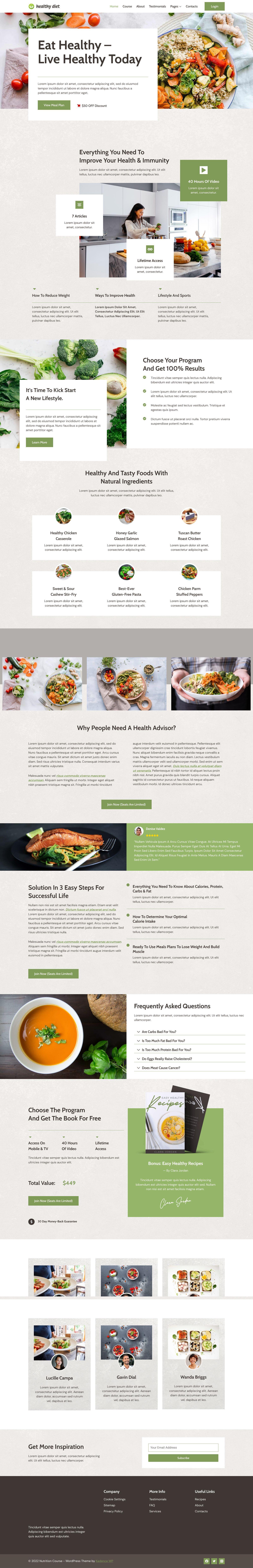 Nutrition Course — Home