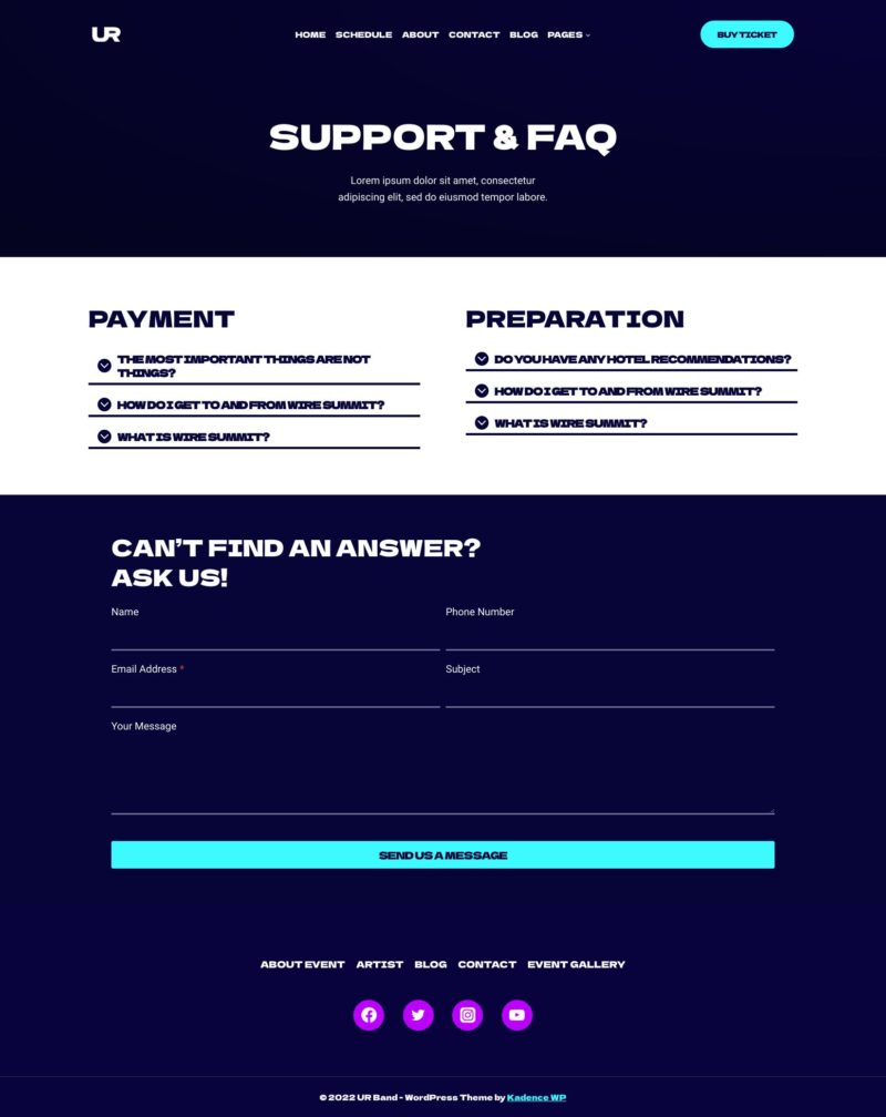 Support & FAQ