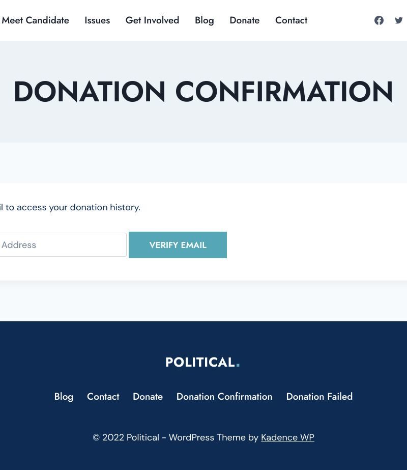Donation Confirmation