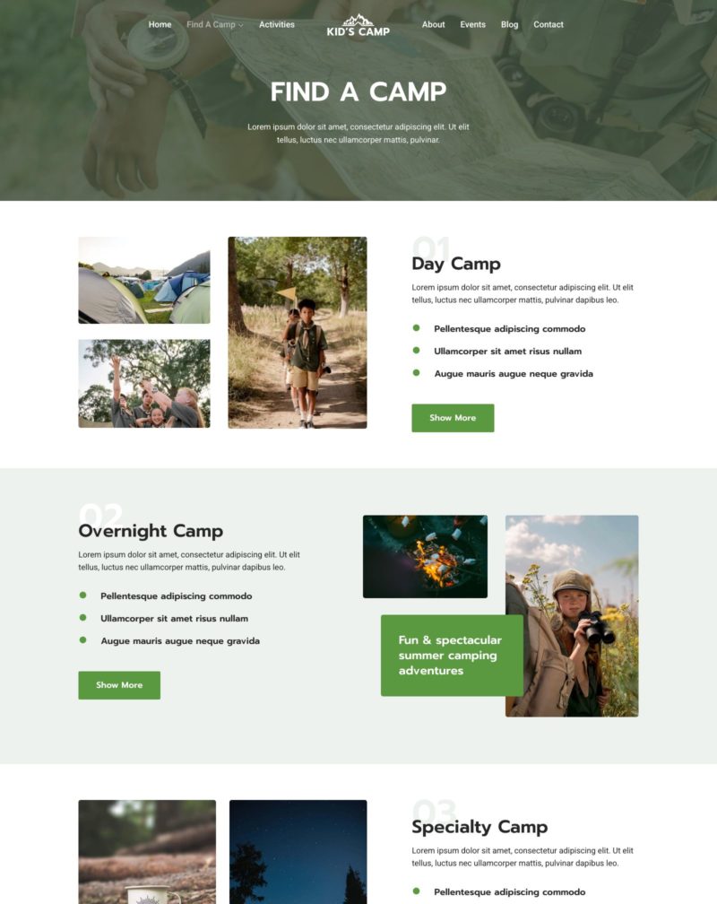 Find A Camp