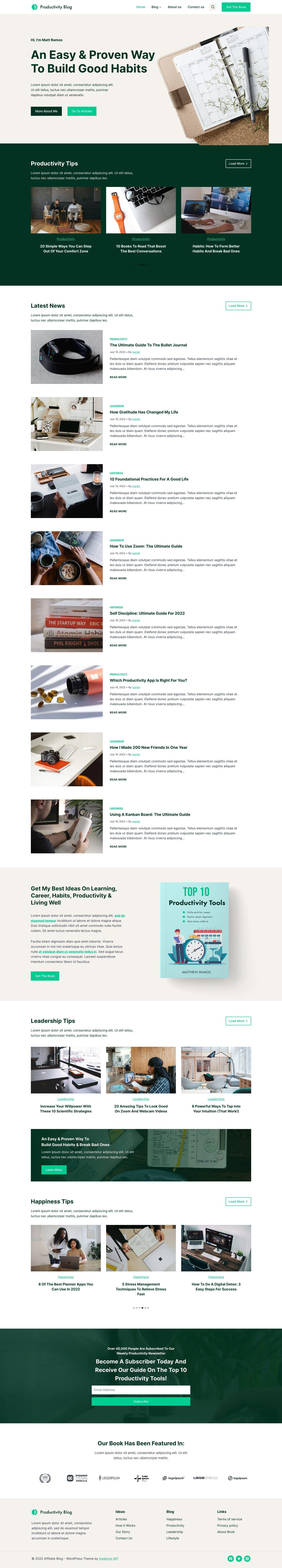 Affiliate Blog — Home