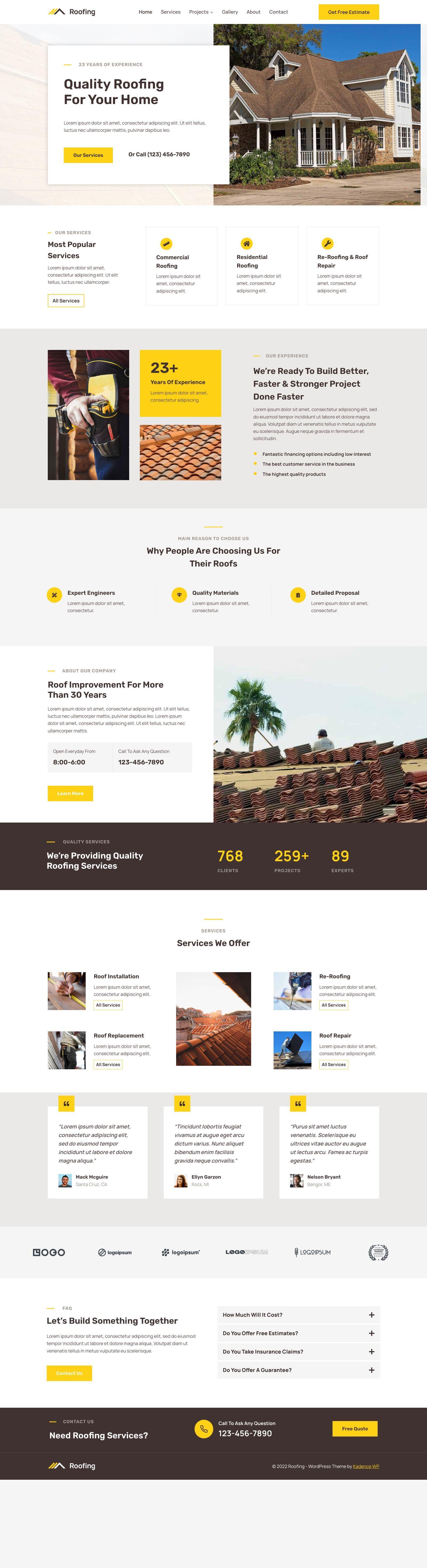 Roofing — Home