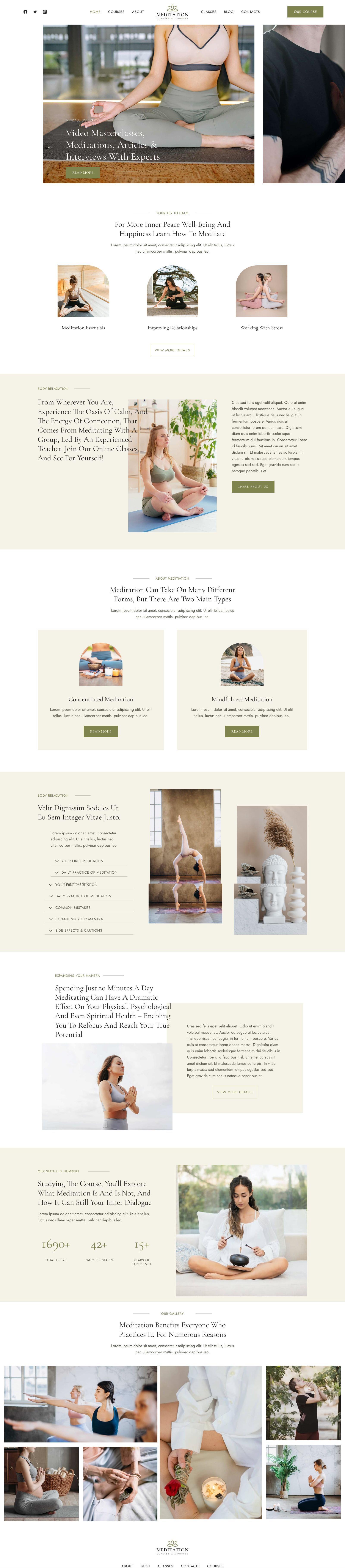 Meditation Course — Home