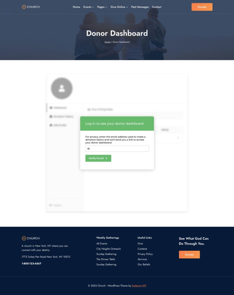 Donor Dashboard