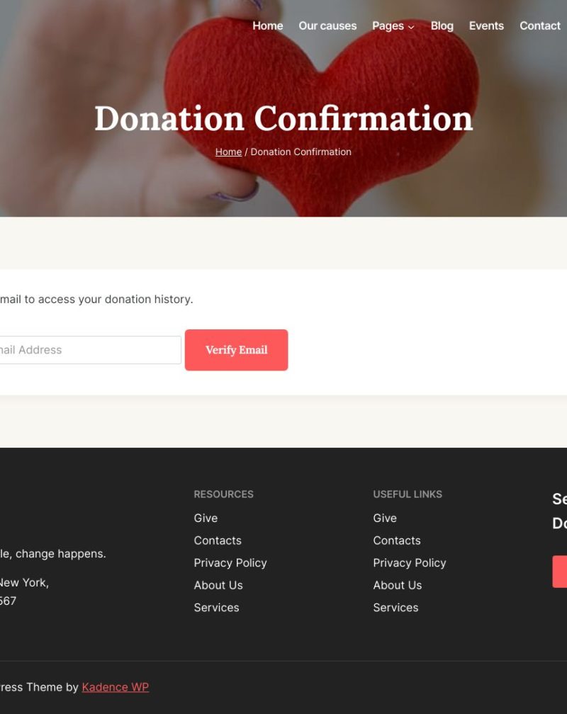 Donation Confirmation