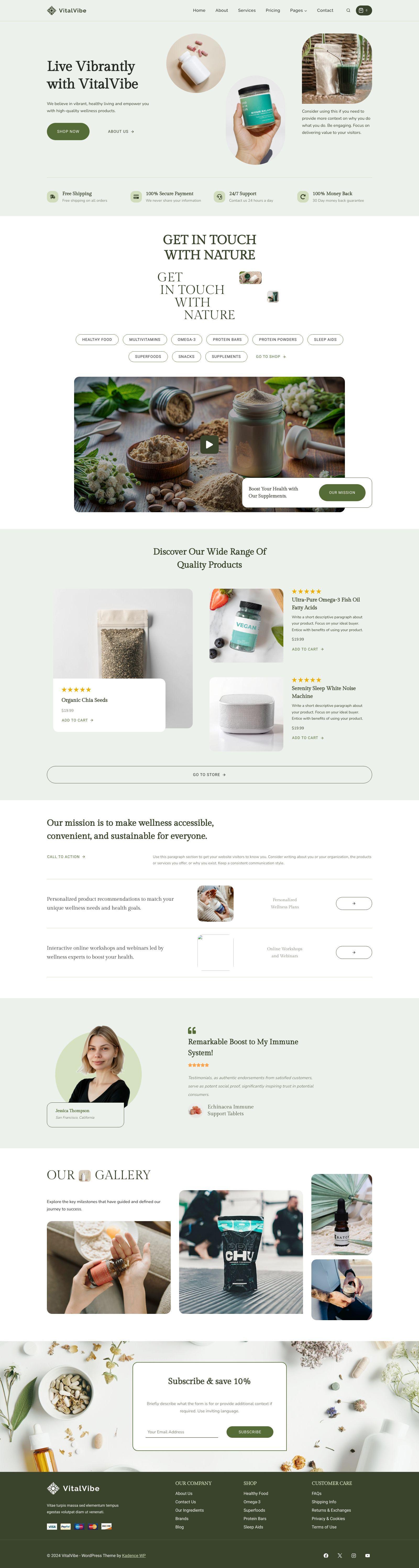 VitalVibe — Home